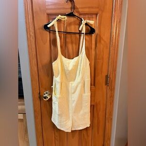 Yellow medium short romper
